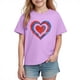 thumbnail image 2 of Blusas y camisas de manga corta con cuello redondo para niños y niñas, camisetas gráficas de manga corta, blusas con estampados bonitos para la temporada escolar., 2 of 9