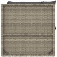 thumbnail image 3 of vidaXL 2 Piece Garden Lounge Set with Cushions Grey Poly Rattan, 3 of 5