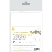 Neenah Creative Collection Card And Envelope Set, A2, White, FSC Certified, Set Of 10