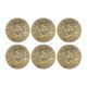 thumbnail image 1 of 6 Piezas Decorativas Mosaico Bolas de Centro Mesa de Vidrio Esfera Sólida Diseño Mosaico Reluciente Adecuado para Sala de Estar Mesa de Oro, 1 of 8