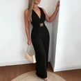 thumbnail image 7 of Sentmoon Music Festival Rompers Sleeveless Beach Outfits for Women Solid Color Regular Fit Casual Jumpsuits for Women Summer for Work and Office S-2XL, 7 of 7