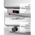 thumbnail image 3 of Lot de 2 Réchauds Électriques Anti-Frottement 9 QT à Température Réglable, Réchaud à Rouleau avec Poêle Pleine Grandeur, Serveurs et Réchauds de Buffet en Acier Inoxydable, 3 of 9