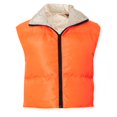 thumbnail image 6 of symoid Womens Coats- Fashion Zippers Slim Zipper Dual-purpose Bomber Warm Coat Tops Vest Orange S, 6 of 7