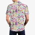 thumbnail image 3 of Balery Peace Love and Dove Flower Power Printed Men’s Short Sleeve Polo Shirt, Midweight Men's Shirt,Golf Polo shirts -Large, 3 of 8