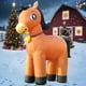 thumbnail image 2 of Decoración navideña inflable DomKom, 183 cm, diseño de caballo, LED, 2 of 6