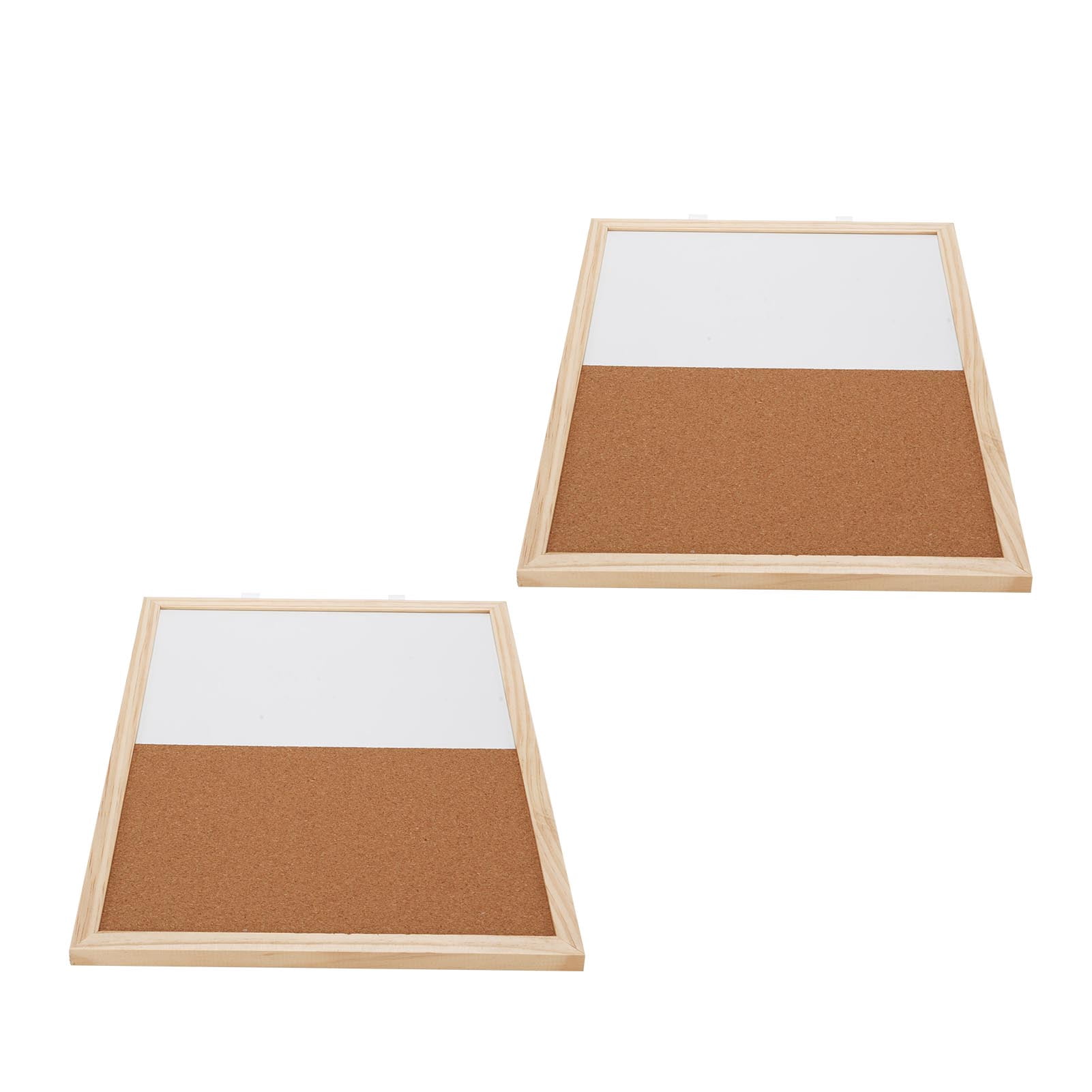 Dry Erase Board, Hanging Rope Mount Smoother Writing 2PCS 30x40cm Corkboard Whiteboard Combo  for Office for Recording