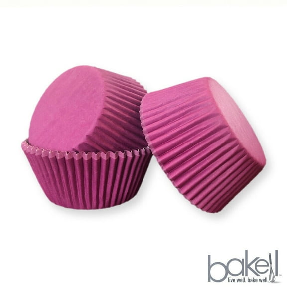 Lilac Purple Cupcake Liners (25pcs, Standard Size) Grease Resistant Cake Liners for Baking, Caking and Crafting by Bakell