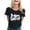 Black, variant on Casual Round Neck Short Sleeve Letter Print T Shirt For Women Daily Wear Spring Summer, S, Red