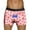 Pink-12, variant on Men Valentines Boxer Briefs Funny Face Novelty Underwear Comfort Breathable Underpants Fun Underwear Shorts Black XXXL