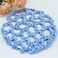 thumbnail image 7 of GROFRY Hairnet Women Bun Cover Hair Net Ballet Dance Skating Rhinestone Crochet Snood, 7 of 7
