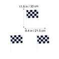 thumbnail image 4 of Miangastore 50pcs Mini Race Flags Checkered Hand Flag for Tiny Car Racing Flags (Black White), 4 of 8