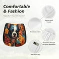 thumbnail image 6 of Lsque Cute Colorful Flower French Bulldog Printed Women's Running Shorts with Liner Pockets,Elastic Quick Dry Workout Athletic Gym Yoga Shorts,Womens High Waist Shorts-Large, 6 of 9