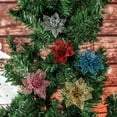 thumbnail image 1 of Adornos navideños Flor navideña de plástico 8cm Flor navideña Corona navideña Accesorios, 1 of 5