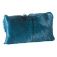 thumbnail image 1 of Moe's Coussin en Fourrure de Chèvre Mitre en Turquoise, 1 of 1