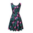 thumbnail image 3 of Qiopertar Robes Décontractées Sans Manches pour Femmes Col Rond Robe d'Été Imprimée pour Plage en Solde Livraison Gratuite à Moins de 5$ jusqu'à 90 % de Réduction, 3 of 6