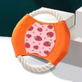 thumbnail image 3 of Hello Kitty Dog Toys Flying Disc Rope Toy Chew Toys for Dogs Flying Discs Training Cotton Rope Frisbee Orange, 3 of 5