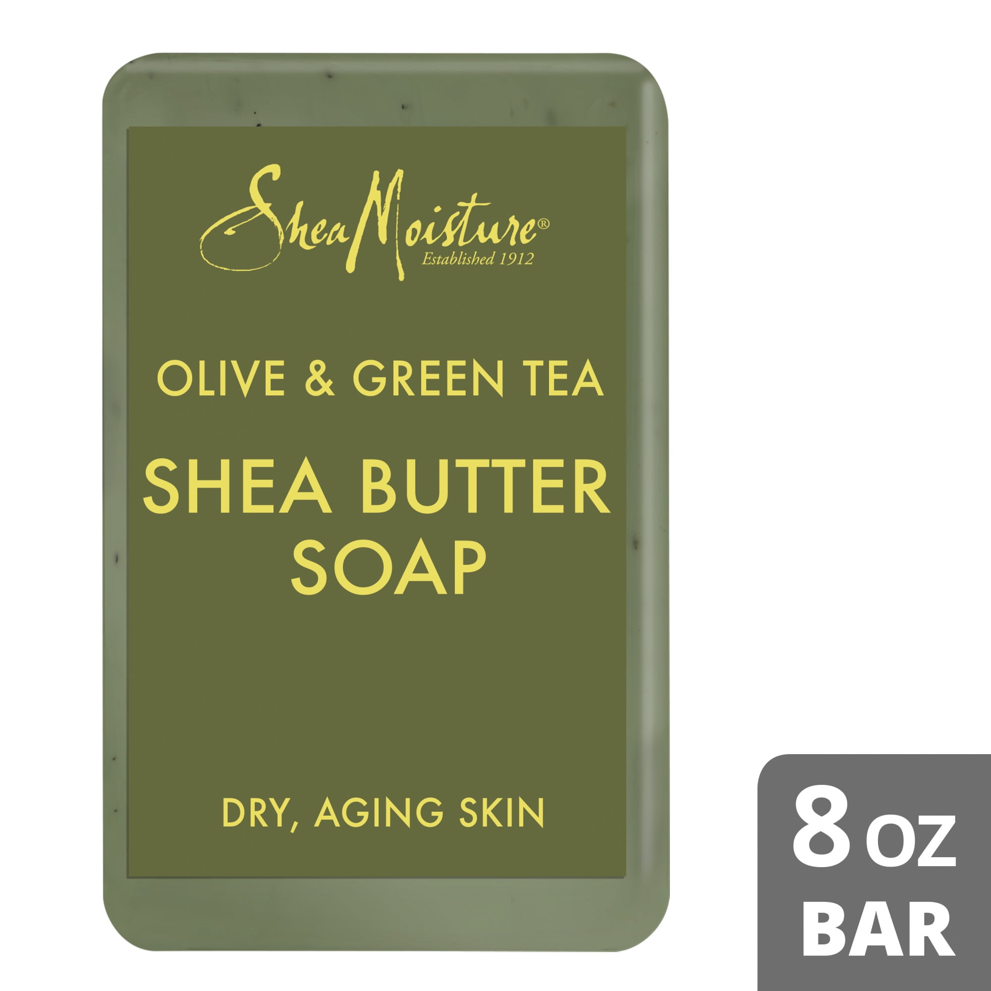 SheaMoisture Shea Butter Soap Olive Oil And Green Tea Extract, 8 Oz.