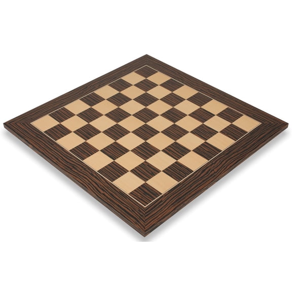 Tiger Ebony & Maple Deluxe Chess Board - 2" Squares