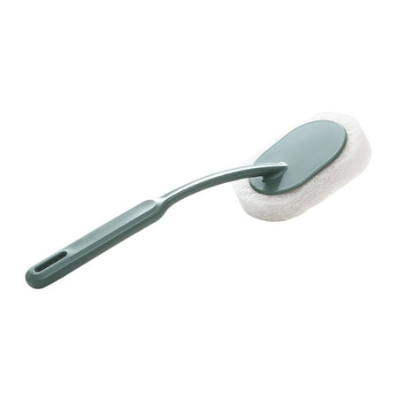 

10PCS Sponge Brush Long Handle Bathroom Washing Tool Kitchen Sink Scrubber for Pot Pan Tile Bathtub Gray