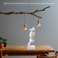 thumbnail image 1 of Silence is Gold Thinker estatua hogar moderno resina esculturas objetos decorativos, 1 of 3