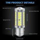 thumbnail image 2 of White 1157 BAY15D P21/5W 5630 33SMD Canbus LED Bulbs 900LM Super Backup Light Parking Light Brake Rear Fog Light Position Taillight 12-30V 3.6W(4pcs), 2 of 5