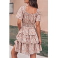 thumbnail image 3 of Vestido PRETTYGARDEN 2025 Floral de Verano con Escote Cuadrado Talle S - Blanco, 3 of 6