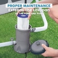 thumbnail image 7 of Open Box Bestway Flowclear Type IV or Type B Filter Pump Replacement Cartridge, 7 of 7