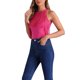 thumbnail image 4 of INSPIRAR CHIC Body de Mujer con Flecos Sin Mangas Cuello Halter Tops Bodycon XS Rosa Fucsia, 4 of 6