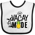 thumbnail image 3 of Inktastic Vacay Mode with Palm Trees Sun and Pineapple Boys or Girls Baby Bib, 3 of 4