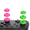 Red & Green, variant on GeekShare Thumb Grip Caps for PS4 PS5 and Switch Pro Controller Thumbsticks Cover 6 PCS Black