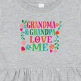 thumbnail image 4 of Inktastic Grandma Grandpa Love Me Girls Girls Baby Dress, 4 of 5