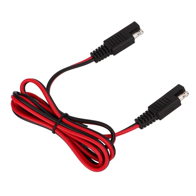 Cable de extensión SAE a SAE de 16AWG, Cable de carga de batería con enchufe SAE de cobre y PVC con brida para vehículos eléctricos