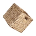 thumbnail image 1 of Bearachild Cesta de almacenamiento rústica hecha con jacinto de agua natural que acentúa maravillosamente cualquier habitación con estilo Almacenamiento y organización del hogar Natural 28x28x28cm, 1 of 6
