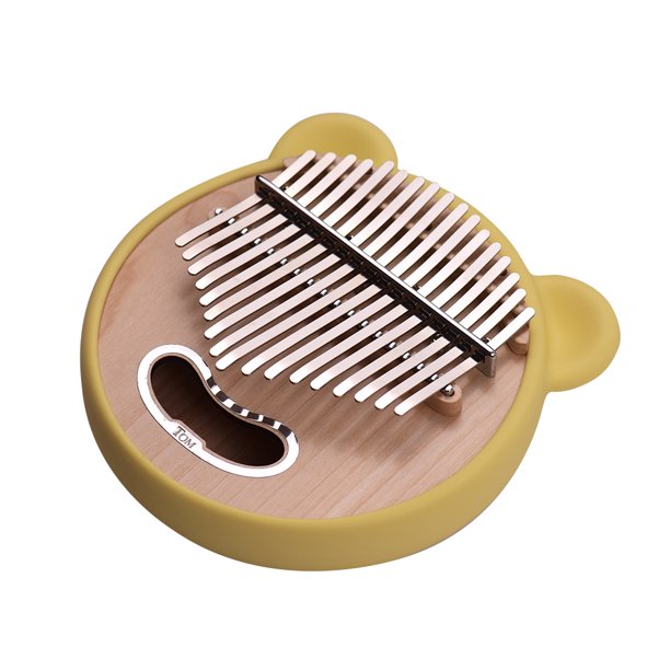 Tom TK-CI-BE 17 teclas de forma redonda Thumb Piano Kalimba Maple Wood