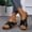 Black, variant on Patlollav Womens Sandals Sandals Women Car Stitched Thick Bottom Cross Wedge Half Slippers