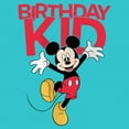 thumbnail image 2 of Girl's Mickey & Friends Happy Birthday Kid  Graphic Tee Tahiti Blue Large, 2 of 4