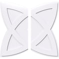 thumbnail image 1 of Ekena Millwork CMP36CM2-01000 36 in. OD x 1 in. ID Square Cosmo Architectural Grade PVC Contemporary Ceiling Medallion - 2 Piece, 1 of 1