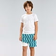 thumbnail image 4 of sususu Boys Swim Trunks with Compression Liner High Visibility Quick Dry Bathing Suit Vintage Swimming Shorts Kids Blue 9-10 Years, 4 of 4