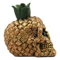 thumbnail image 4 of Ebros Hawaiian Tropical Pineapple Golden Skull Figurine 6"Tall Fruity Skeleton Head Statue For Halloween Day Of The Dead Spooky Decor, 4 of 5