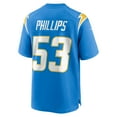 thumbnail image 3 of Men's Nike Del'Shawn Phillips  Powder Blue Los Angeles Chargers Team Game Jersey, 3 of 6