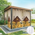 thumbnail image 6 of Outdoor Curtains for Patio Waterproof, Farmhouse Sunflowers Outdoor Privacy Panels Grommet, Vintage Roosters Farm Countryside Blackout Outside Curtains for Porch/Cabana 54"x84", 1 Panel, 6 of 8
