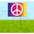 thumbnail image 1 of Peace Sign (18" x 24") Yard Sign, Includes Metal Step Stake, 1 of 6