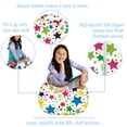 thumbnail image 3 of Posh Creations Bean Bag Stuffable Cover Only,Seat,Canvas,Kids,2 ft, Multicolor Stars,White, 3 of 3