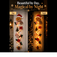 thumbnail image 4 of Glowing Christmas Door Hanger,LED Light Up Gingerbread Man Christmas Ornament, Spiral Cascading Hanging Decor for Front Door, Mantel, Window, Christmas Party Supplies, 4 of 8