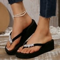 thumbnail image 2 of enyan Summer Slippers for Women Womens Arch Support Flip Flops Ladies Comfort Lightweight Soft Yoga Mat Cushion Walking Thong Sandals,Black,Size 8.5, 2 of 6
