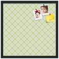 thumbnail image 2 of PinPix 22x22 Custom Cork Bulletin Board Argyle Light Yellow Poster Board Has a Fabric Style Canvas Finish, Framed in Argyle Light Yellow, by ArtToFrames (PinPix-642), 2 of 6