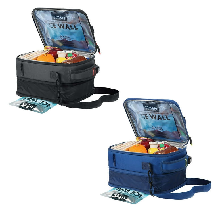 Arctic Zone Titan Deep Freeze Expandable Lunch Bag With Ice Walls -  Atlantic Blue : Target