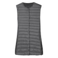 thumbnail image 4 of UJNDER Women's Winter Vest Thin and Light Down Gilet Quilted Jacket for Women Outdoor Coat Vest with Pockets Grey M, 4 of 6