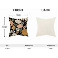 thumbnail image 5 of Spring Floral Pillow Covers 18 x 18 Inch Set of 2 for Vintage Pink Mustard Yellow Cream Flowers Decor Throw Pillows Plant Black Outdoor Decorative Cushion Cases for Couch Bed Decorations, 5 of 6