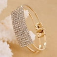 thumbnail image 5 of Primegos New Elegant Women Bangle Wristband Bracelet Crystal Cuff Bling Lady Gift, 5 of 8